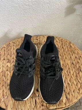 Adidas Ultaboost 1.0 running shoes adidas Black Knit Athletic Sneakers